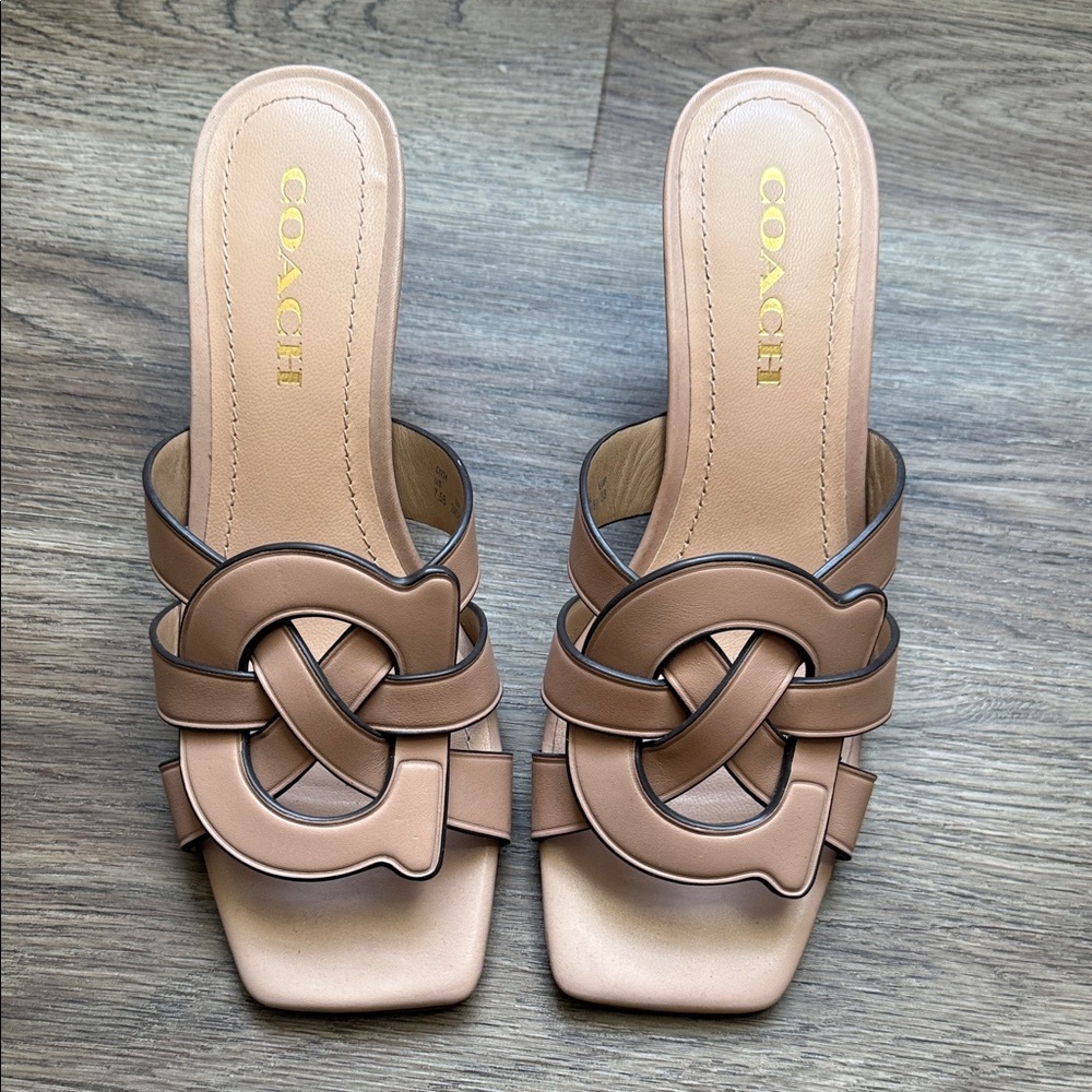 COACH TILLIE LEATHER SANDAL - Picture 7 of 7